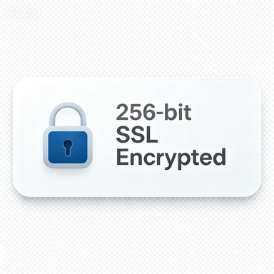256-bit SSL Encrypted Badge